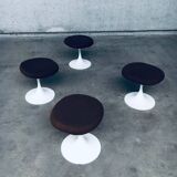 Mid-Century Modern Design Tulip Stool Set by Tamburin, Sweden, 1970s, Set of 4