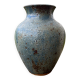 Large stoneware vase signed Alain Blanchard vintage