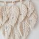 Macramé wall hanging feathers