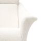 Pair of white boucle armchairs, 1950s, set of 2