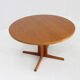 Vintage Danish round extendable dining table Gudme 1960s