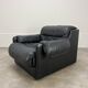 Fauteuil convertible cuir de Dreipunkt, années 70