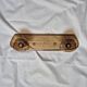 vintage translucent brown coat rack
