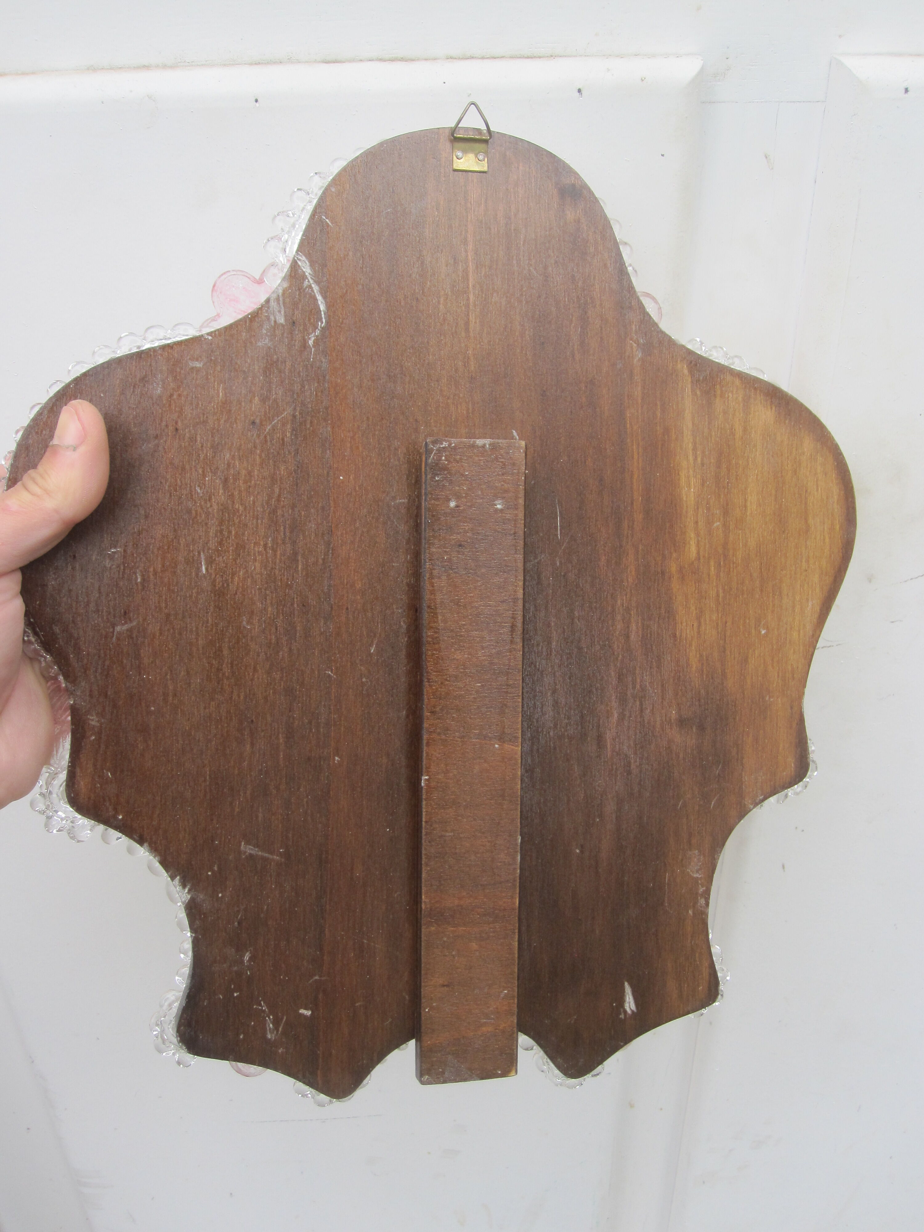 Venetian mirror flowers Murano 32x35cm