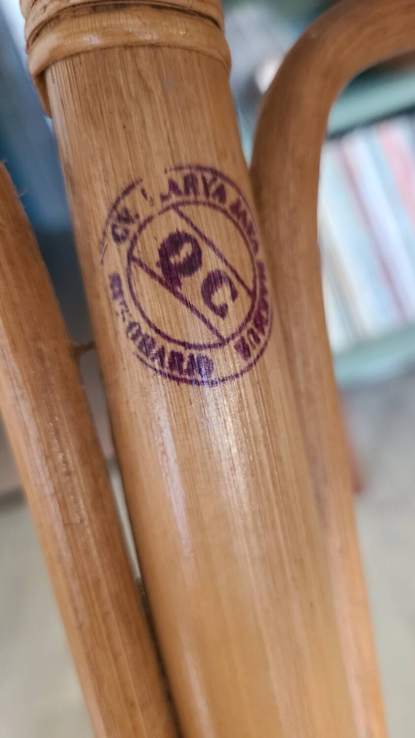 Rattan and Indonesian caning stool