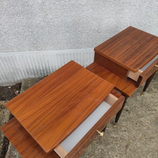 Pair of vintage bedside tables