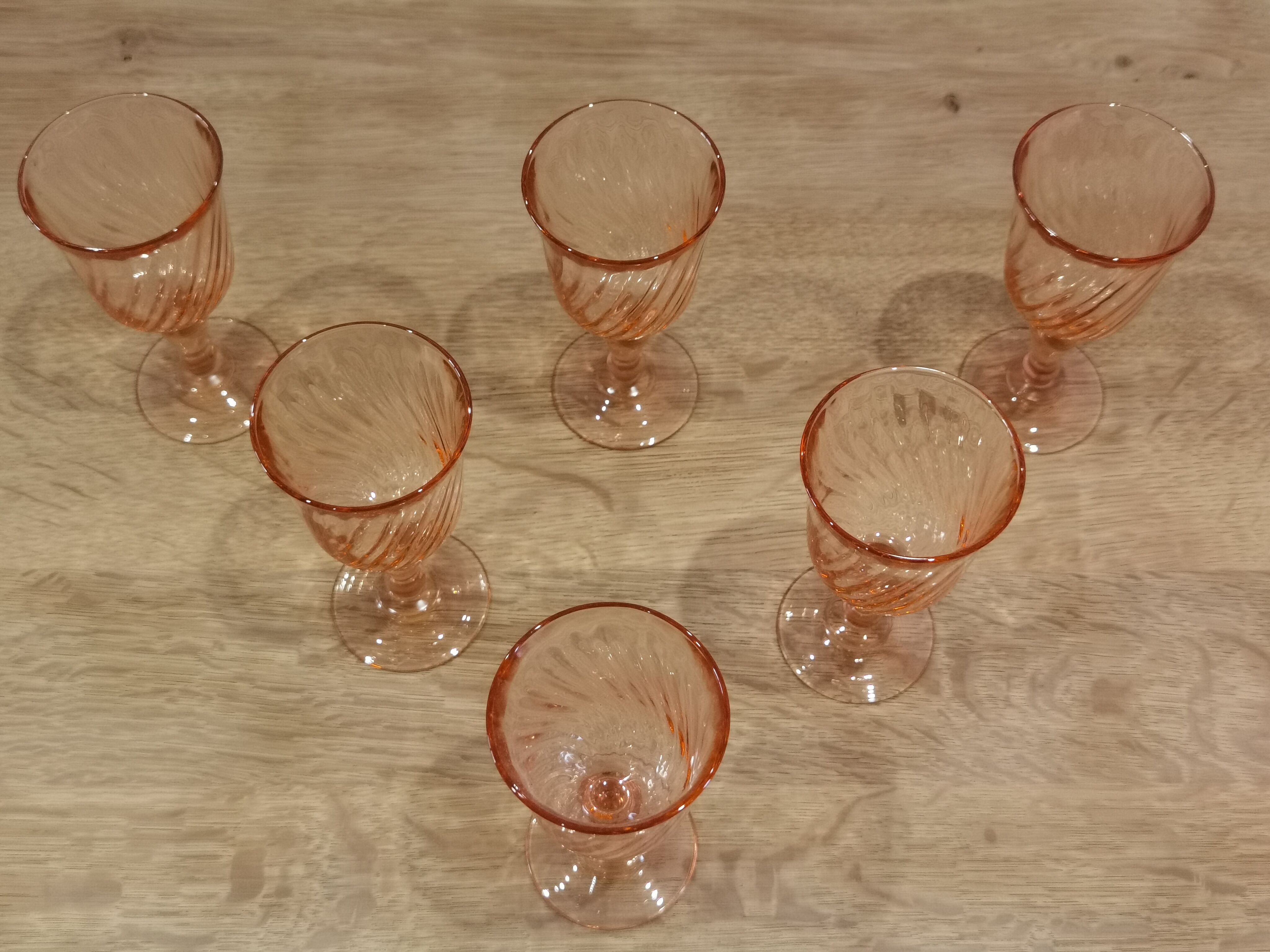 6 glasses wine/aperitif Rosaline Arcoroc Luminarc