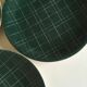set of 6 flat plates in low-century 50's iron earth faience