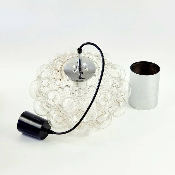 Large Mid Century Glass Ceiling Light by Helena Tynell for Limburg, 1960s