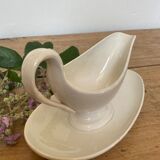 Creil and Montereau porcelain sauce boat