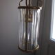 tailled crystal and brass hanging