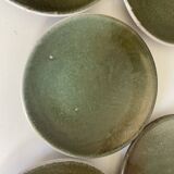 Set of 5 ceramic dessert plates