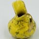 Pichet miniature de collection jaune et or fin