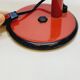 Table lamp desk aluminor metal red flexible arm black 80s vintage