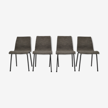 Set of 4 chairs by René-Jean Caillette for Charron