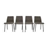 Set of 4 chairs by René-Jean Caillette for Charron