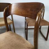 4 baumann sleigh chairs