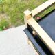 Pair of bedside tables or side tables, Hollywood Regency style,