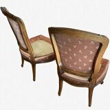 A pair of children's chairs in Louis XV style.