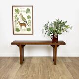 Handcrafted oak bench