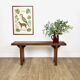 Handcrafted bench in solid oak
