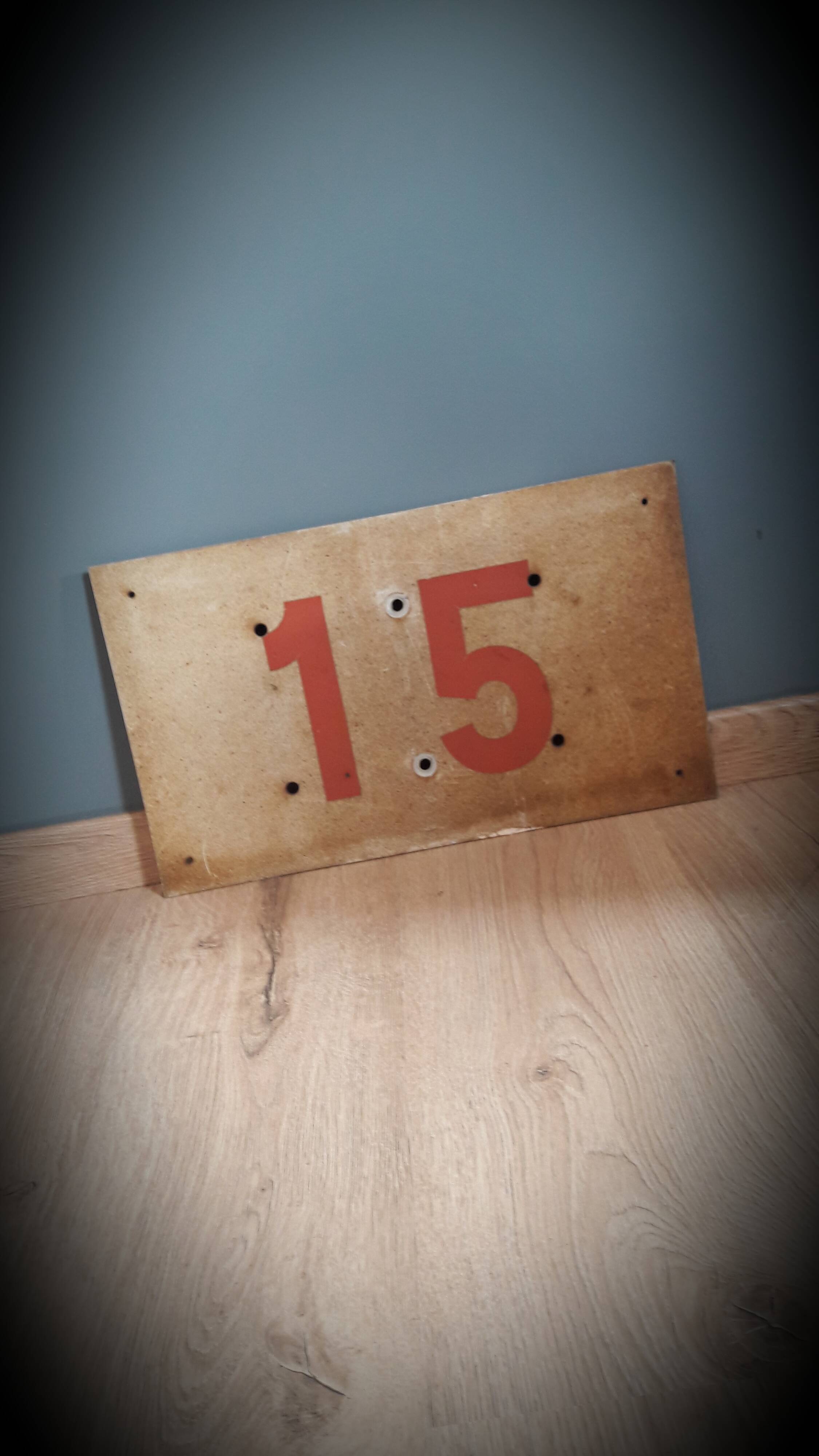 Authentic industrial plate 15