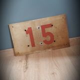 Authentic industrial plate 15