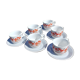 Set 6 cups/coffee cups Kiln Craft Made in England 70s