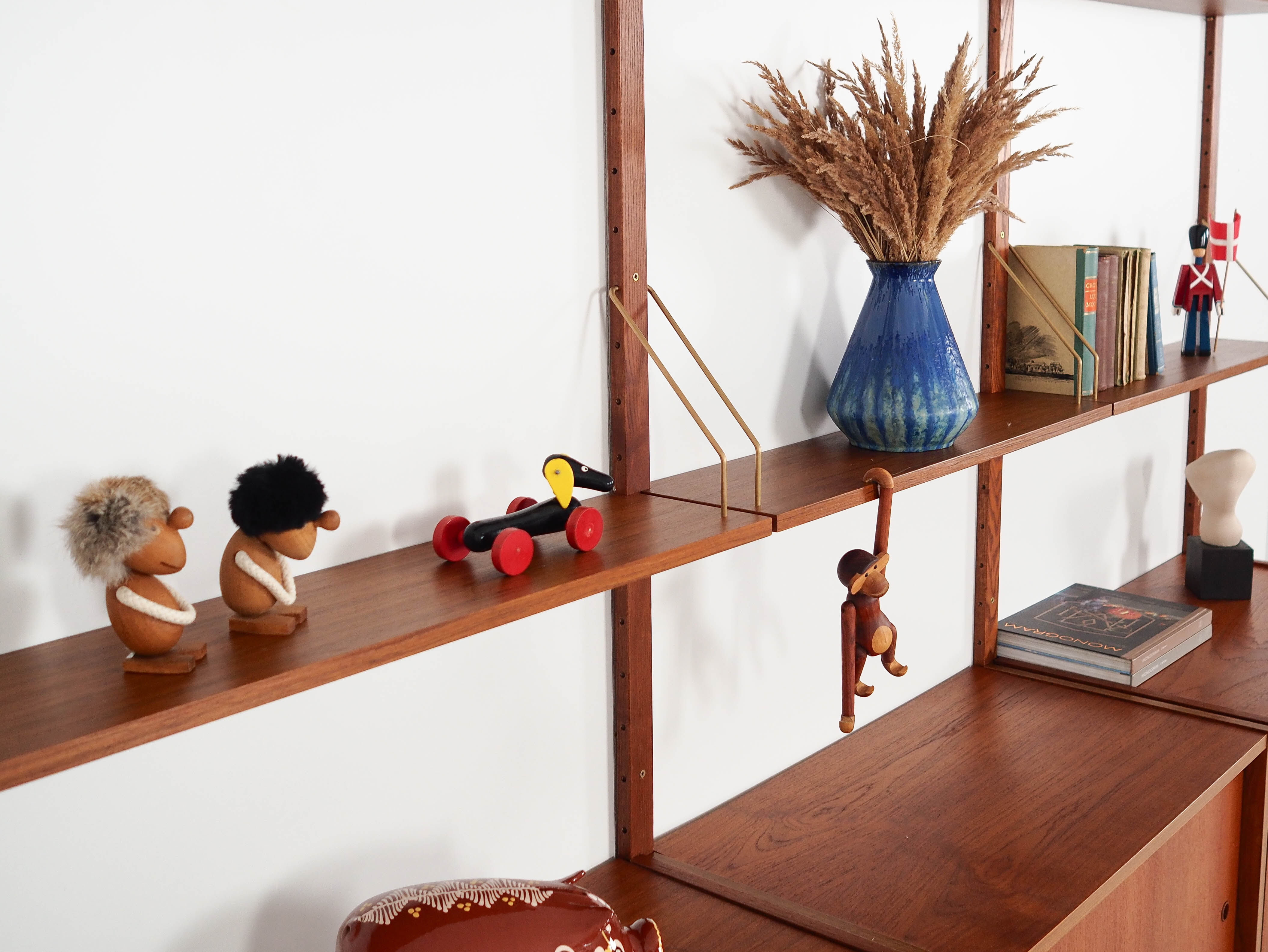 Teak modular bookcase PS System, Danish design, 1960s, manufactured by Rand