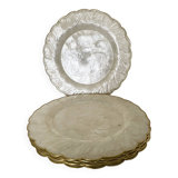 Mother-of-pearl and brass plates