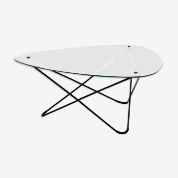 Hairpin coffee table by Meurop, 1950s