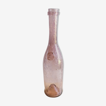 Biot bubble glass bottle