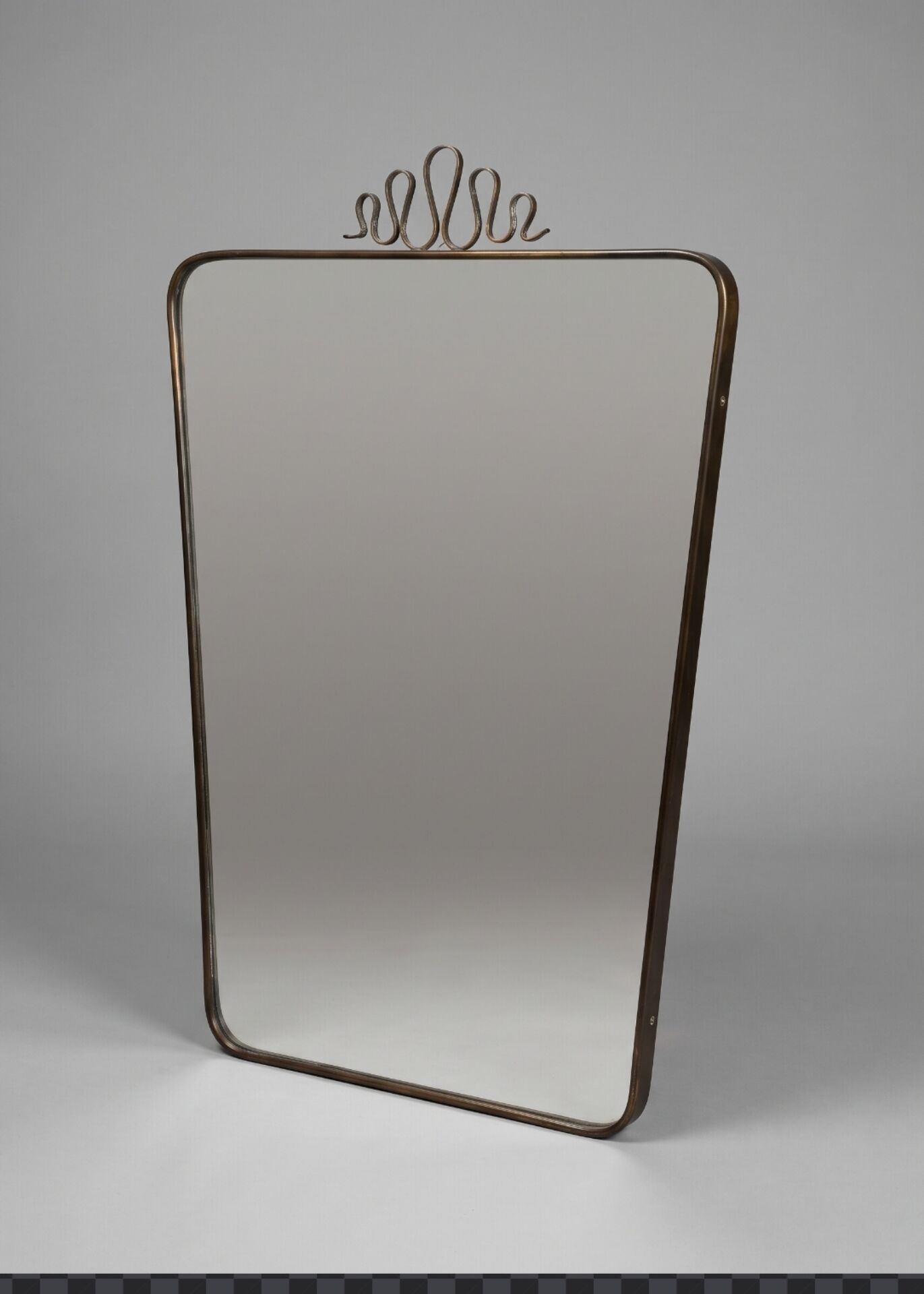 Gio Ponti, brass style / wall mirror 50'