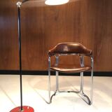 Vintage leather and chrome chair circa 1970