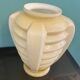 Vase "Skyscraper" Art Deco in cream / beige opaline