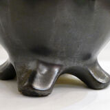 Amphora vase in metallic stoneware