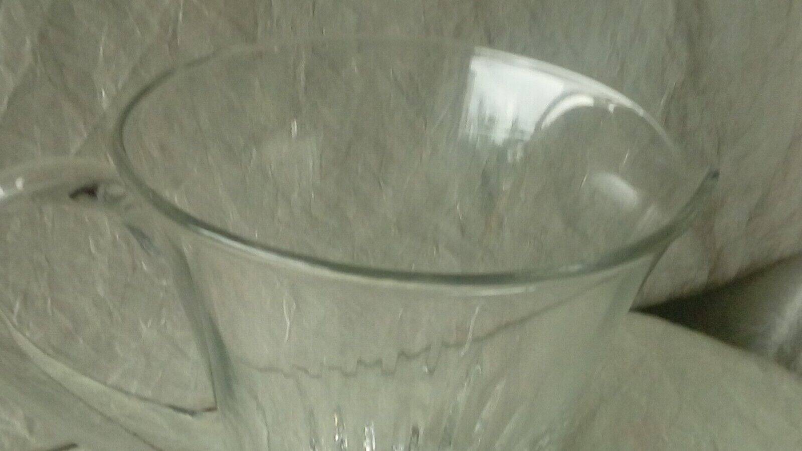 Jug pitcher carafe for water orangeade in crystal old size