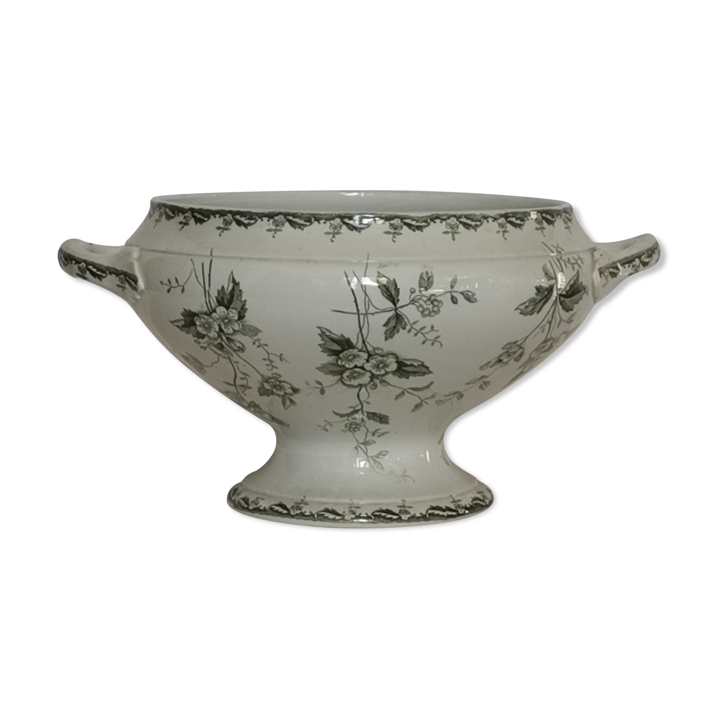 Salad /compotier "Rosette" Saint Amand terre de fer