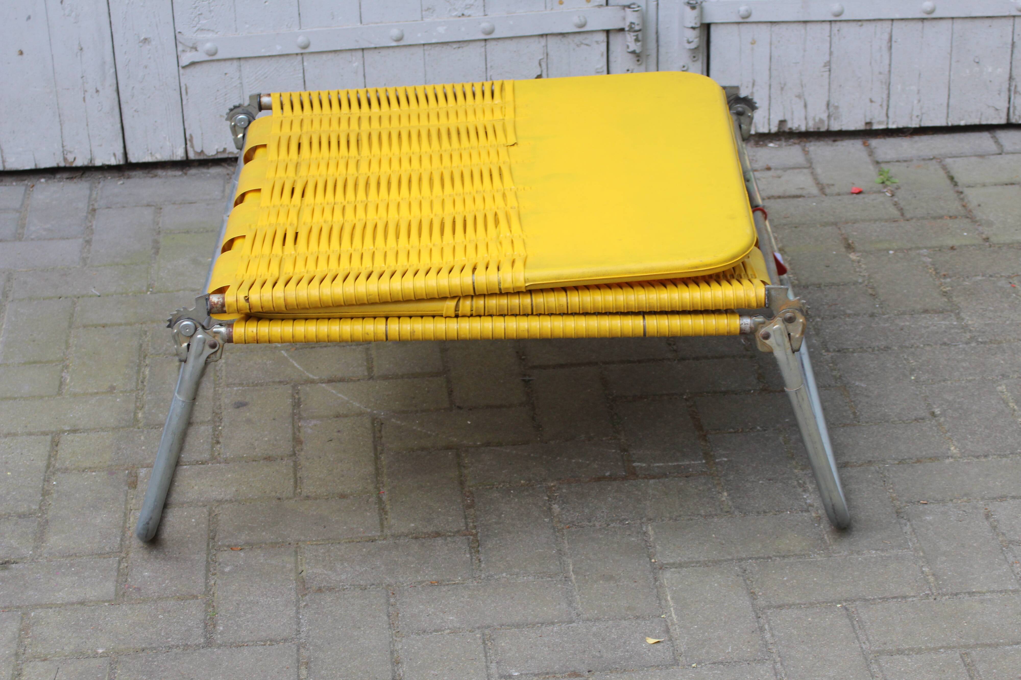 Vintage deckchair kurz design, germany 1960