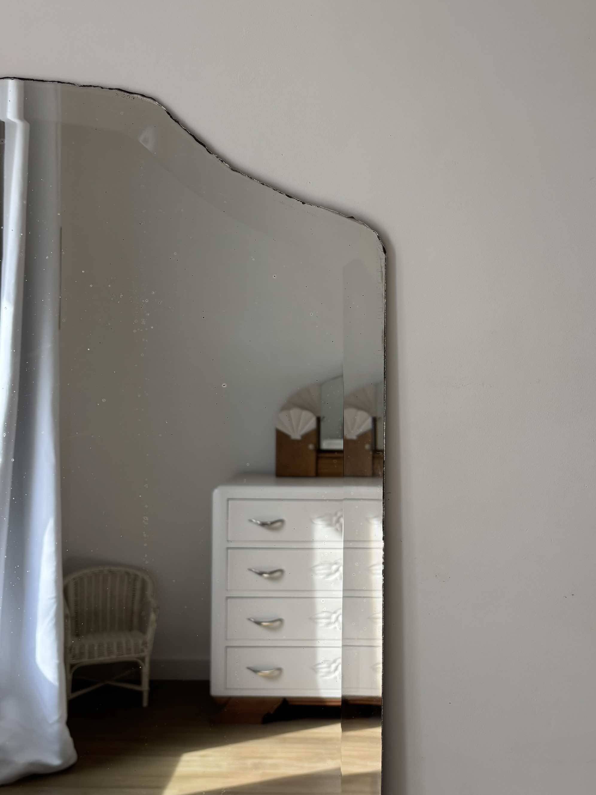 Large bevelled mirror