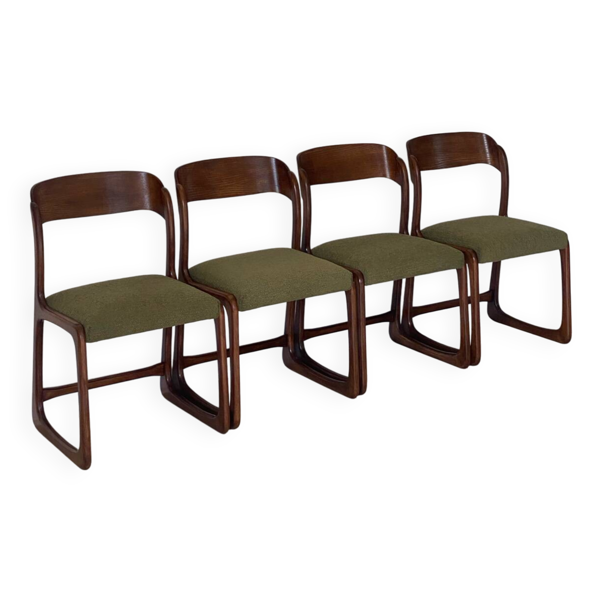 4 Baumann sleigh chairs