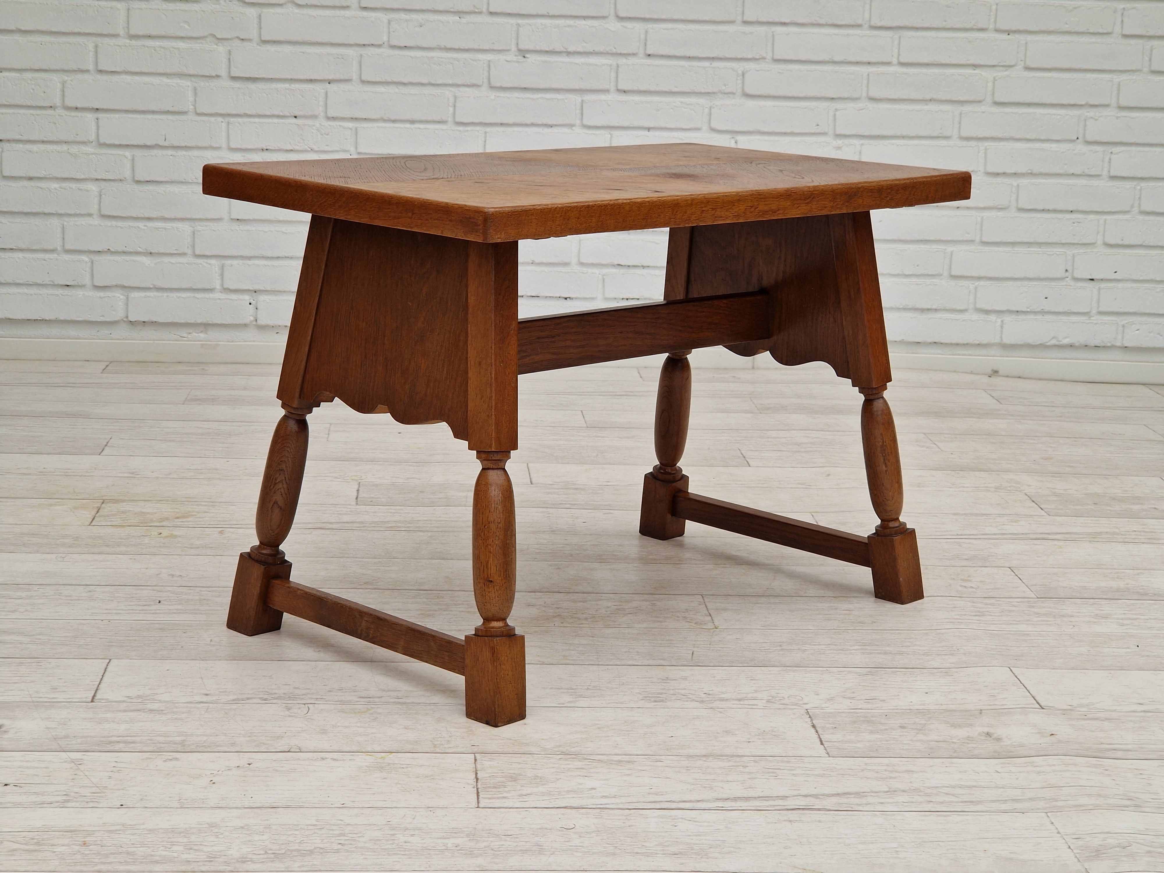 1950s, Danish design, oak wood coffee table, original condition.