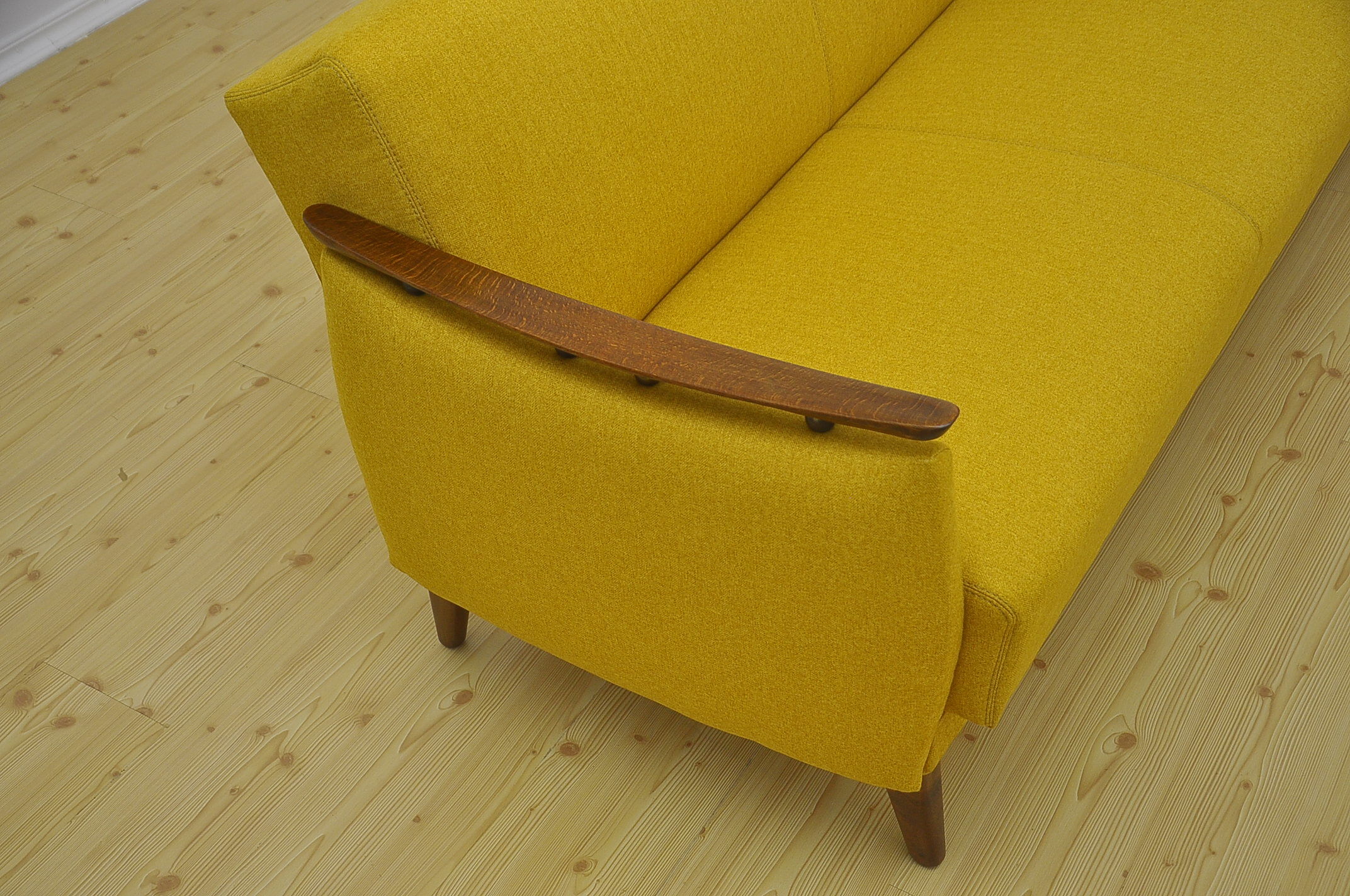 Daybed sofa with fold-out function, 1950s