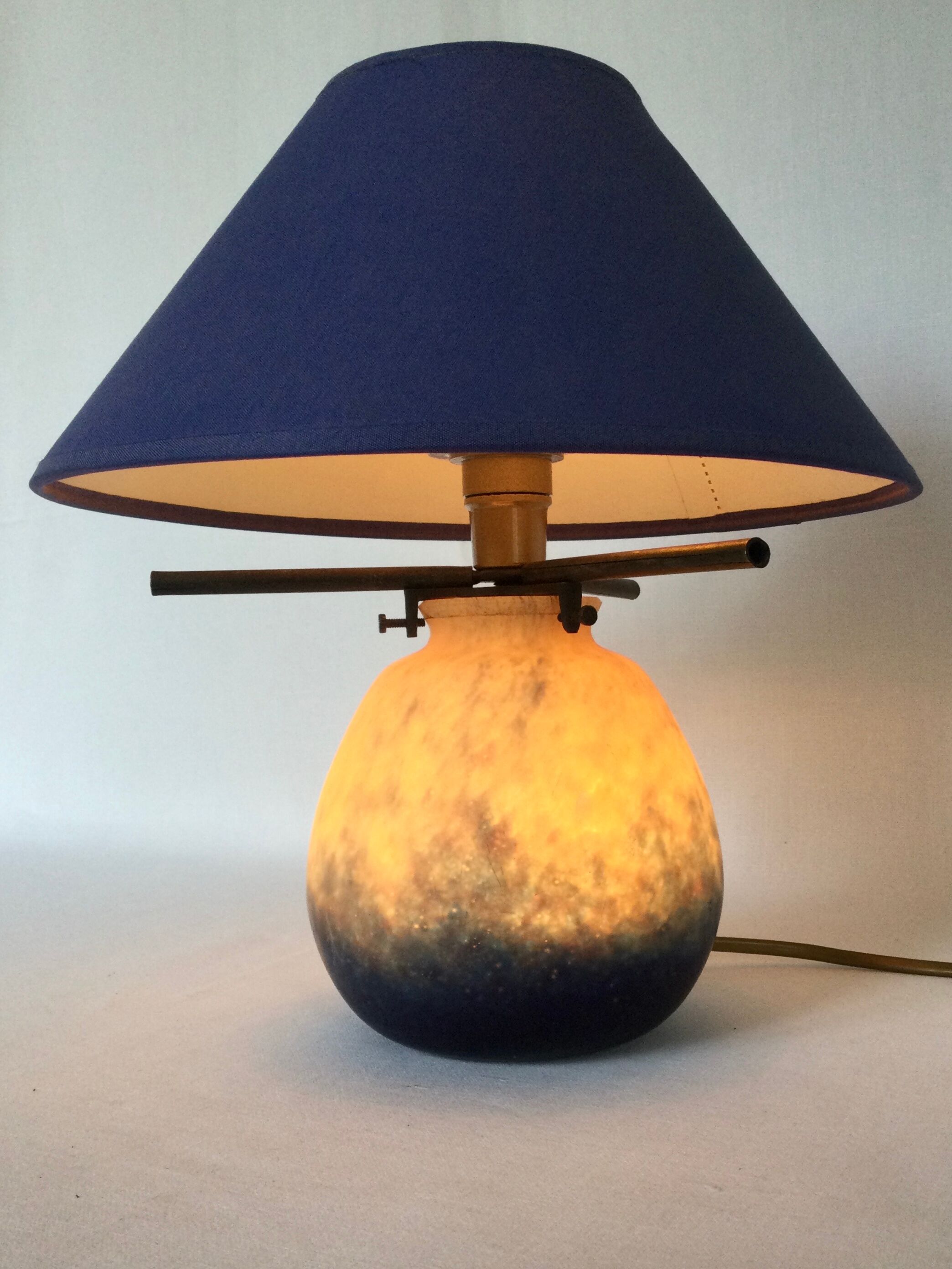 Glass paste lamp by A.France