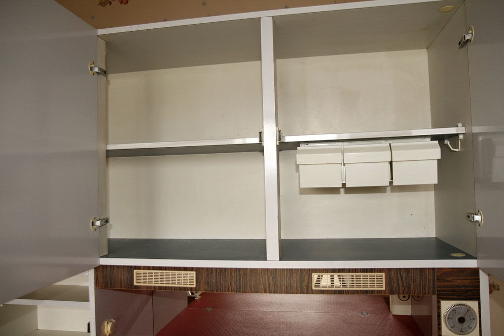 White vintage formica kitchen furniture