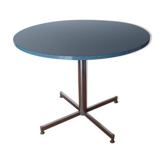 Blue formica table from the 1970s