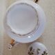 Porcelain sugar bowl handle decorated with sugar cane