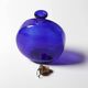 Mid-century Glass Bottle with Coin Cork / Ruda Glasbruk / Sweden / 1970s