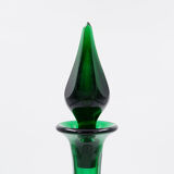 Green glass carafe from the 19th century - England, circa 1870.