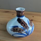 Small painted ball vase with numbered floral pattern
